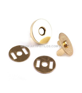 Boton Magnetico 15 Mm. Dorado 15 Mm. Diametro - bolsos