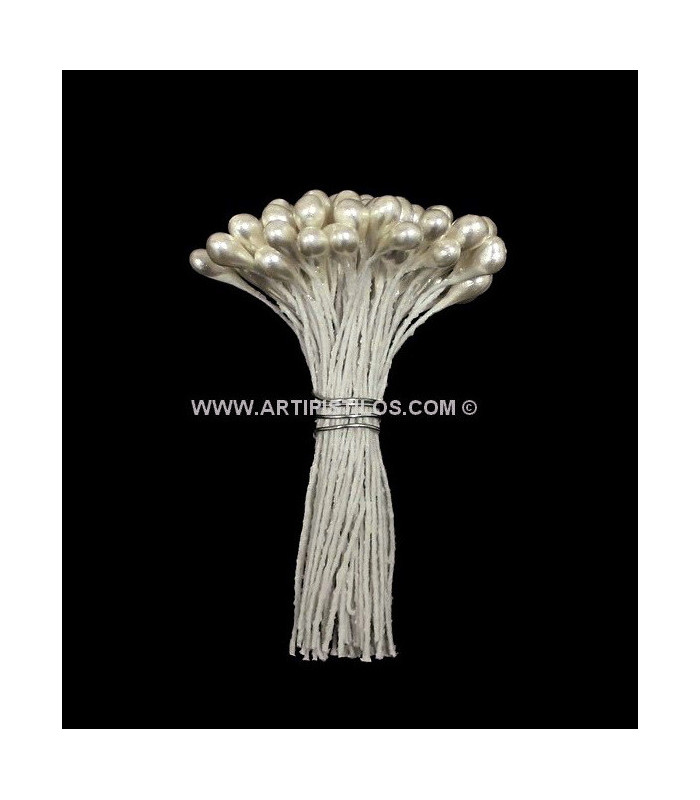 PAQUETE 80 PISTILOS PERLADOS 3 mm.