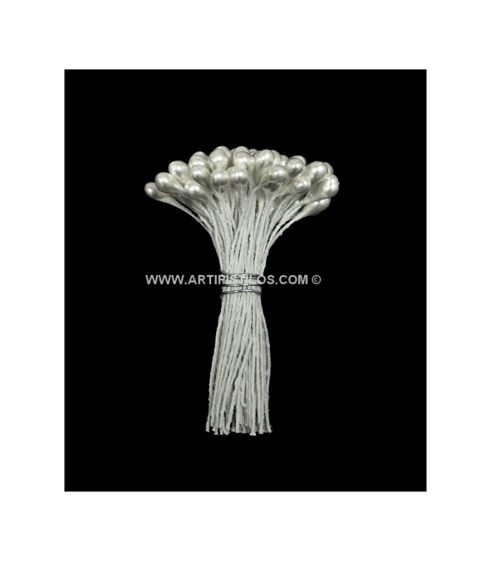 PAQUETE 80 PISTILOS PERLADOS 3 mm.