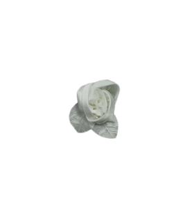 FLOR DE RASO Y TELA CON PISTILOS