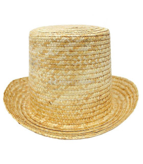 TOP HAT MADE WITH NATURAL STRAW