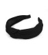 Elegantes Haarband mit einfarbigem Stoff und Streifenstruktur mit Knoten