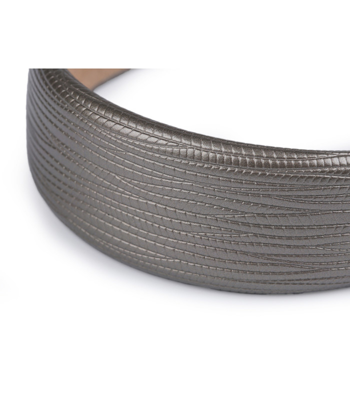 Breites Stirnband aus Kunstleder