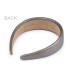 Wide faux leather headband