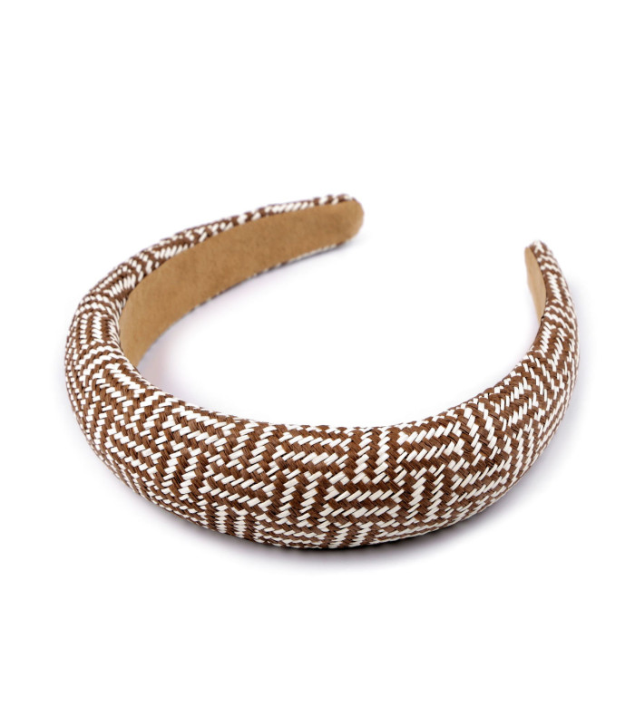 Diadema Ancha con Estructura de Rattan Sintético - Estilo Boho
