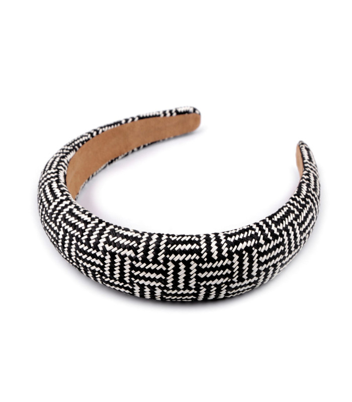 Diadema Ancha con Estructura de Rattan Sintético - Estilo Boho