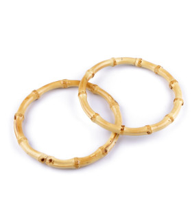 BAMBOO HANDLES FOR BAGS Ø15 cm (PAIR)