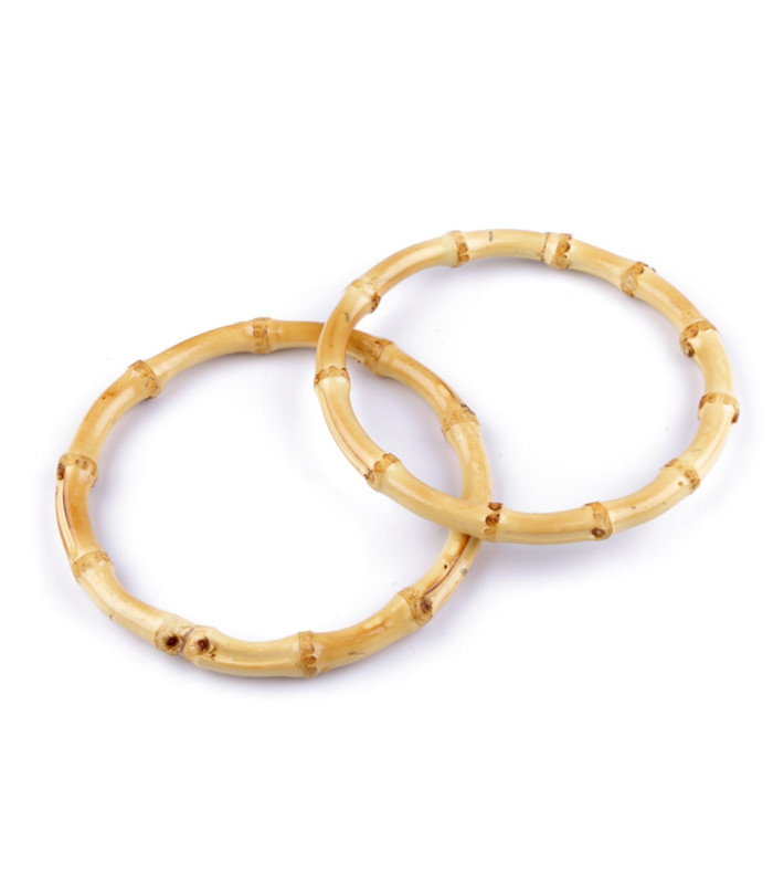 BAMBOO HANDLES FOR BAGS Ø15 cm (PAIR)