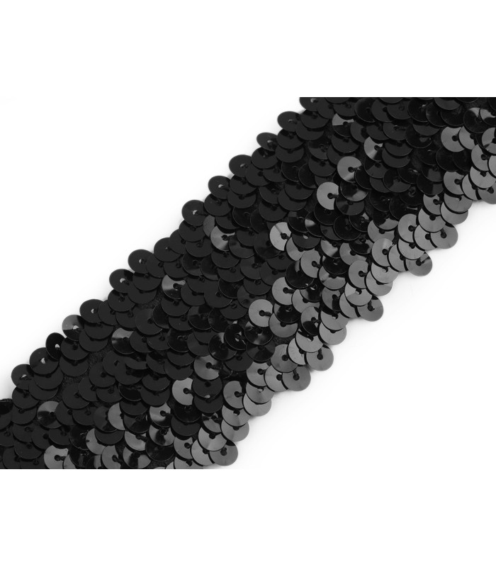 Paillettenborte breite 45 mm. elastisch x 1 mt.