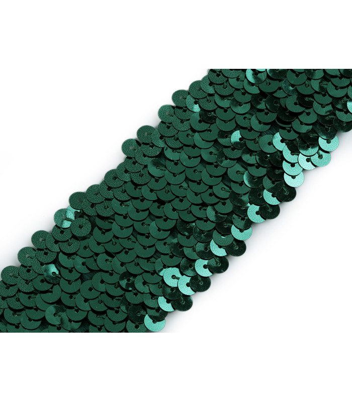 Paillettenborte breite 45 mm. elastisch x 1 mt.