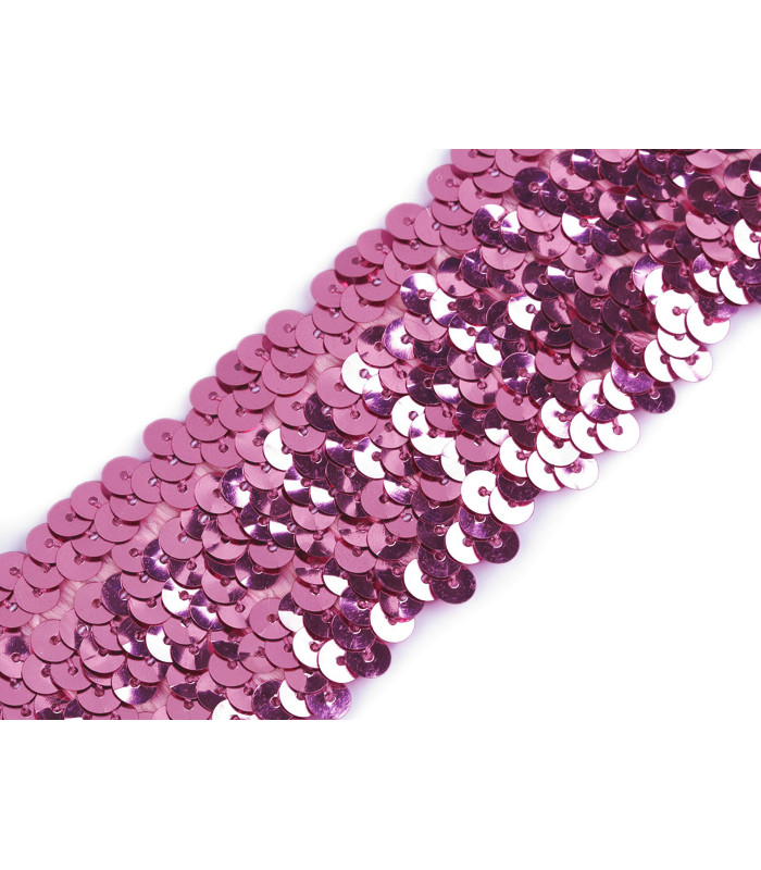 Elastic sequin trimming braid 45 mm. x 1 mt.