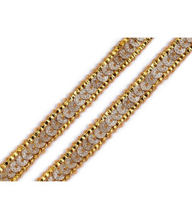 Sequin Trimming Braid with Glitter 13 mm. x 1 mt.