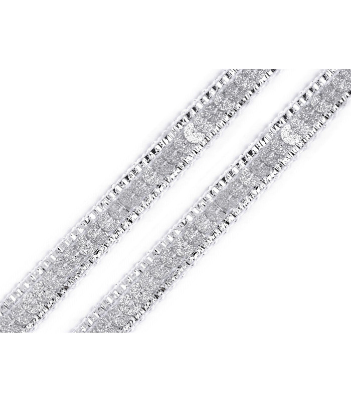 Sequin Trimming Braid with Glitter 13 mm. x 1 mt.