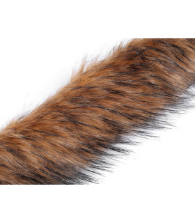 Decorative artificial fur trim natural color 9 cms x 1 mt.