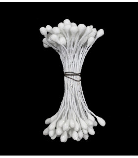 2-sided iridescent pistil with wire stalk