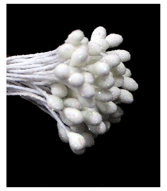 Pistilo irisado a 2 lados con tallo de alambre
