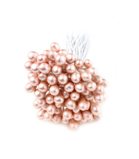 Pack of 90 pistils 5 mm. PEARLED - Wire stems