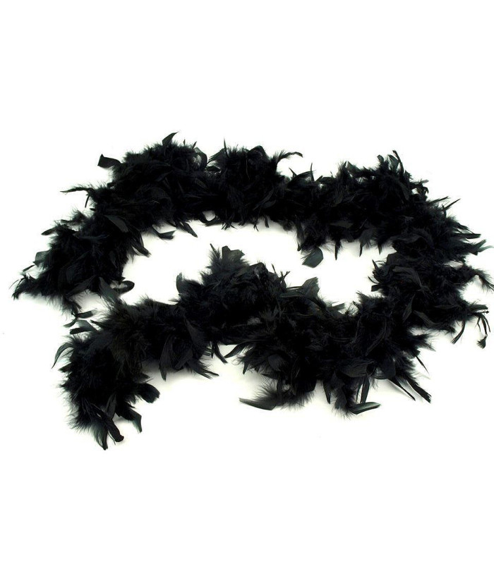 Turkey feather boa, length 1.8m, weight approx. 60g.
