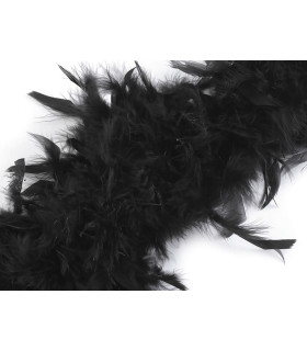 Turkey feather boa, length 1.8m, weight approx. 60g.