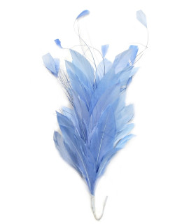 MONTAJE DE PLUMAS GALLO/AVESTRUZ QUEMADO/OCA RECORTADA