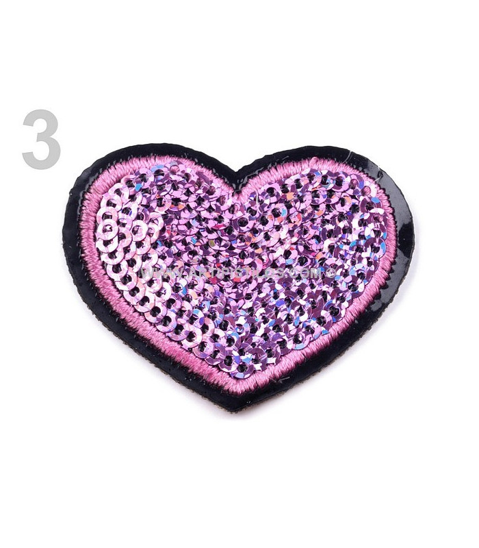 APLICACION CORAZON CON LENTEJUELAS