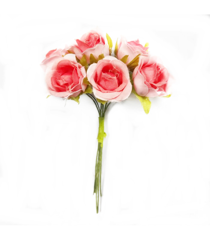POMO DE 6 FLORES DE TELA
