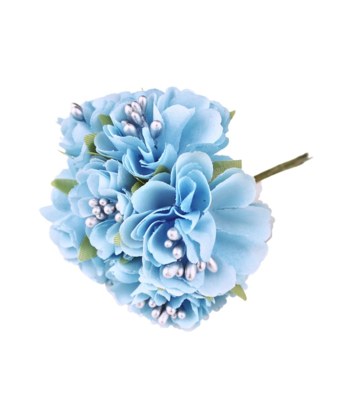 STRAUß AUS 6 MINIBLUMEN AUS STOFF