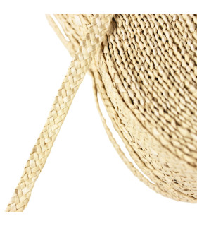 Braided Natural Straw Ribbon "Stedelijk"  7-10 mm x 1 m