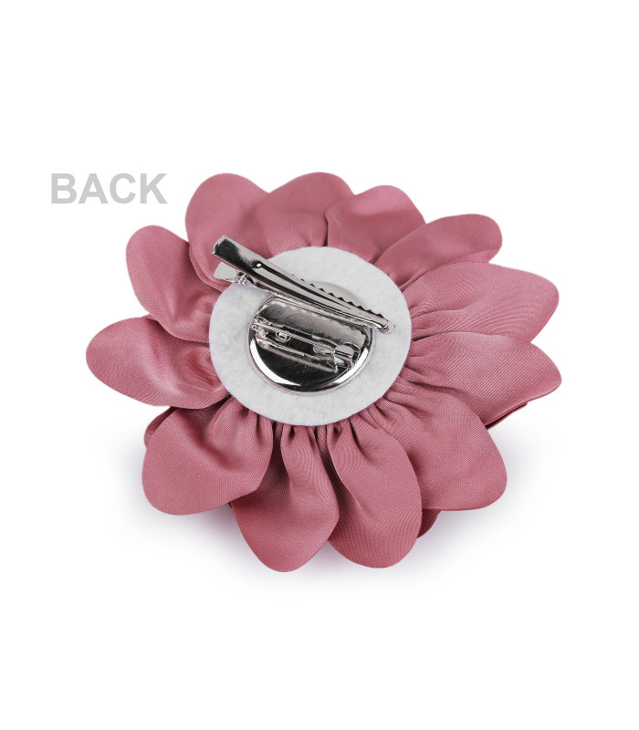 Flor Decorativa de Cetim com 10 cm de Diâmetro