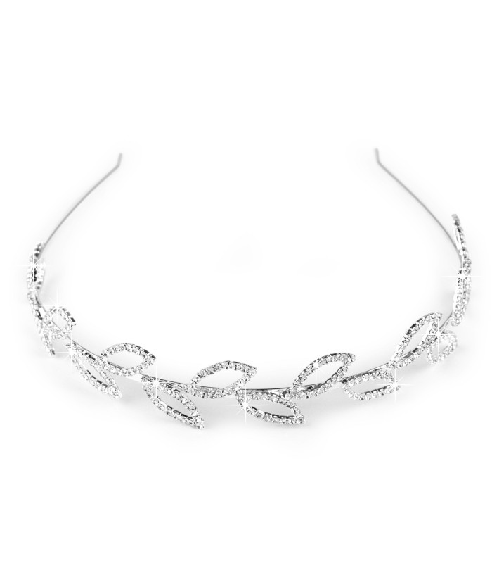 Tiara de diamantes de imitação