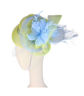 Horsehair Floral Feather Headpiece "LILIUM"