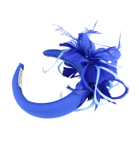 Padded lycra headband with feathers "NOVA"
