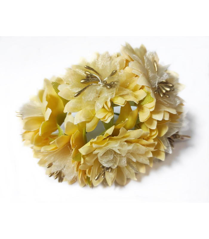 BOUQUET 6 FABRIC FLOWERS