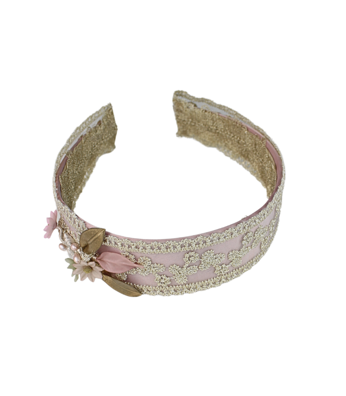 DIADEMA INFANTIL FLOR PORCELANA
