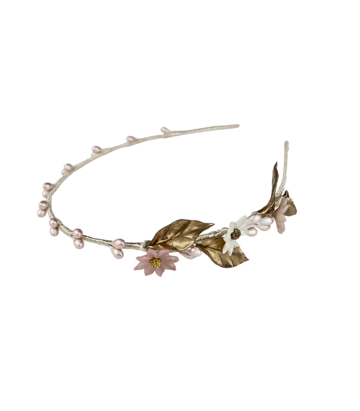 KINDER-HAARBAND MIT PORZELLANBLUME