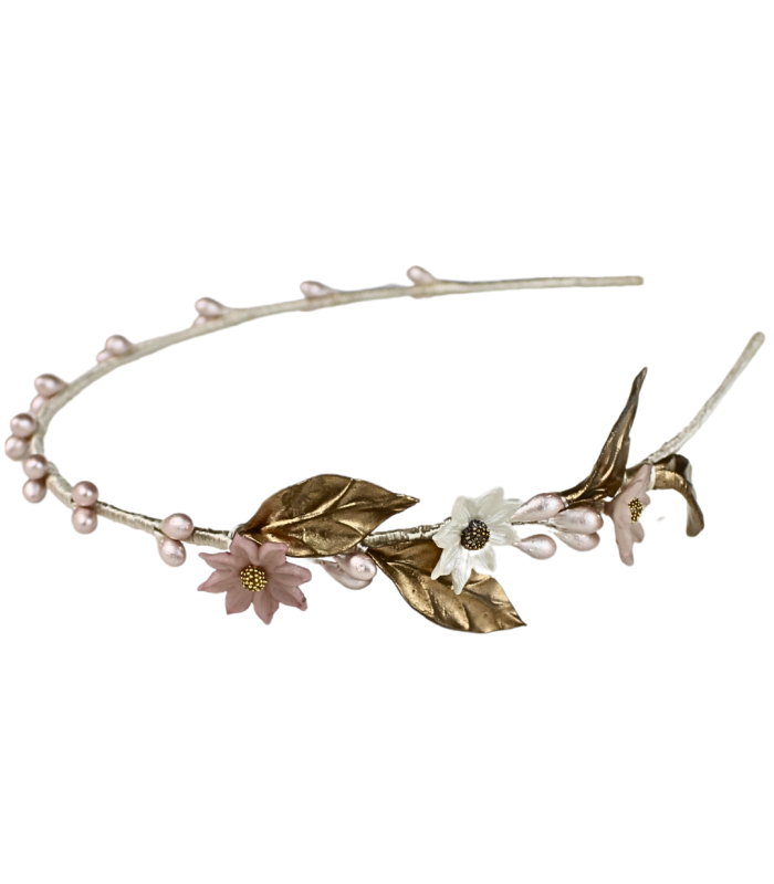 KINDER-HAARBAND MIT PORZELLANBLUME