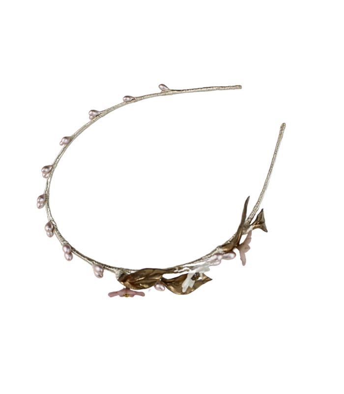 KINDER-HAARBAND MIT PORZELLANBLUME