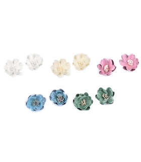 Flor de Tecido para Colar Ø5 cm