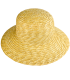 Natural Braided Straw Sun Hat - Adjustable Size 55