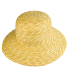 Natural Braided Straw Sun Hat - Adjustable Size 55