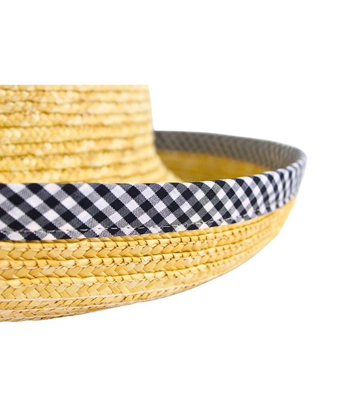 SOMBRERO DE PAJA TRENZADA AJUSTABLE