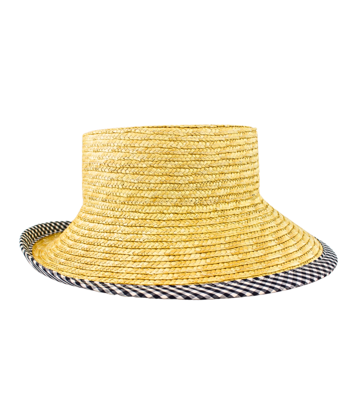 NATURGEFLOCHTENER STROHHUT (VERSTELLBAR)