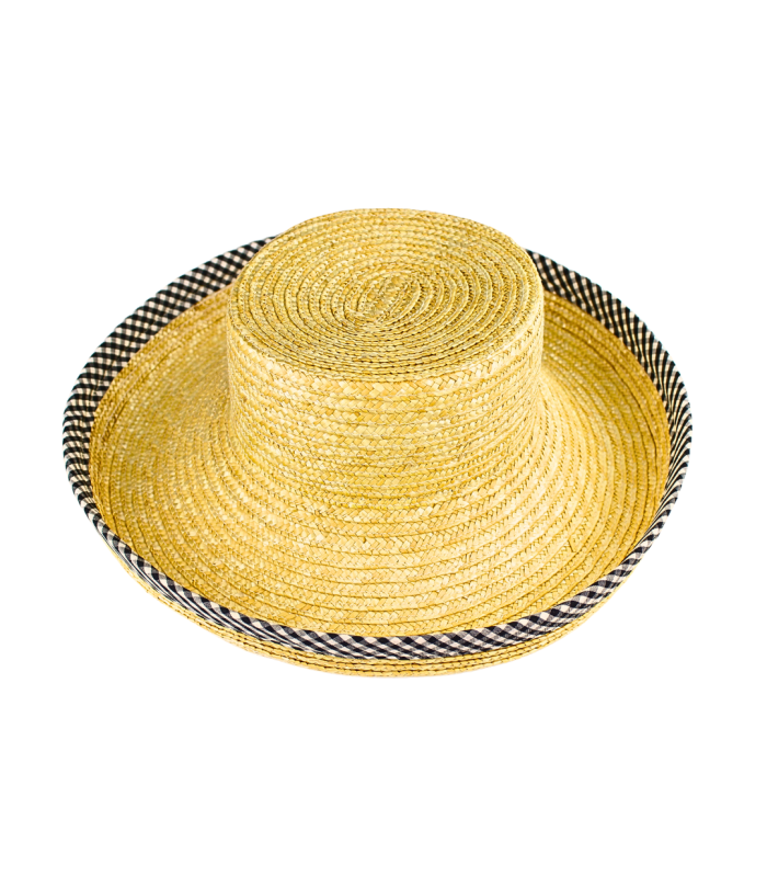 SOMBRERO DE PAJA TRENZADA AJUSTABLE