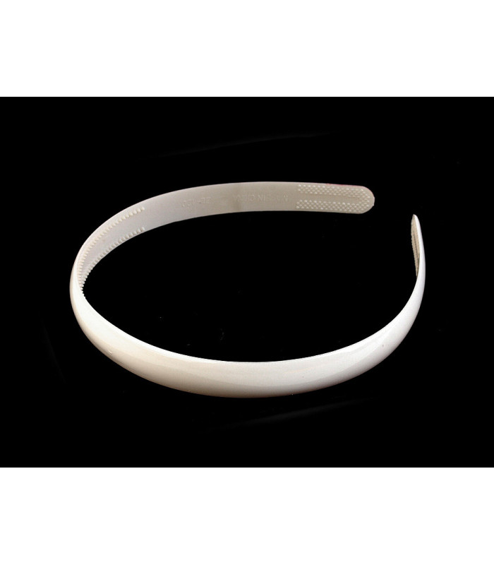 DIADEMA DE PLÁSTICO BLANCA
