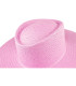 SOMBRERO DE FIBRAS VEGETALES ROSA AJUSTABLE