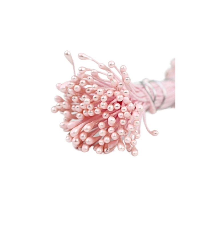 PEARLIZED STAMEN 2 SIDES PINK BASE/PINK FILAMENT