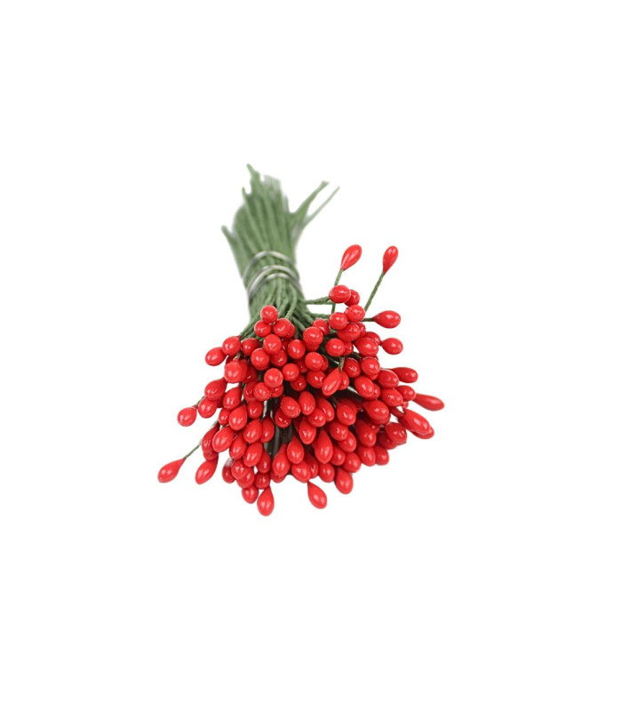 PISTILO FLOR DE NAVIDAD VERDE/ROJO