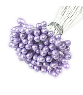 POMO DE 80 PISTILOS PERLADOS - TALLO DE ALAMBRE