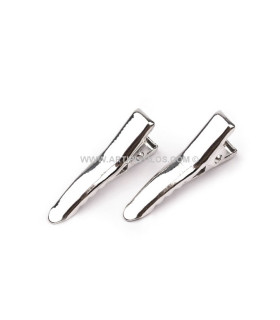 Clip Metalico 25 Mm. Plata 25 Mm. De Largo X 5 Mm. De Ancho - colores para