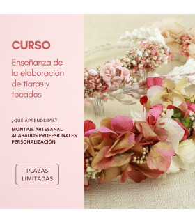 CURSO: ENSEÑANZA DE LA ELABORACIÓN DE TIARAS Y TOCADOS